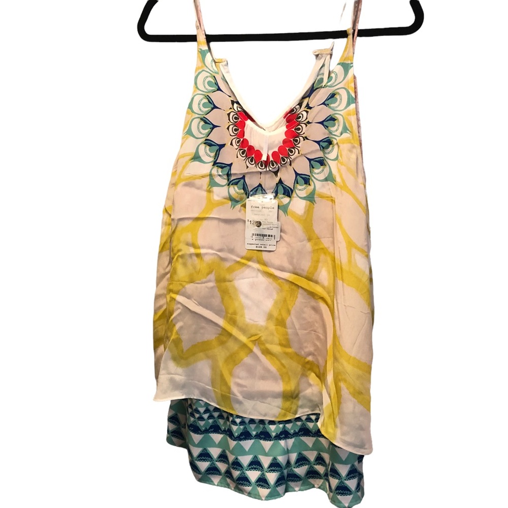 NWT Free People Sophia set Neutral Combo Size XS